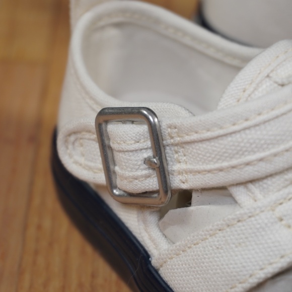 Polo Ralph Lauren Bryn Fisherman II Cream Navy Toddler Size 9 Canvas Brand New - Picture 4 of 12